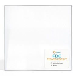 Fdc STOVES FDC5I T Glass - Rectangular glass panel for wood burning stove