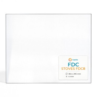 Vetro FDC STOVES FDC8 - Vetro Rettangolo per stufa a legna