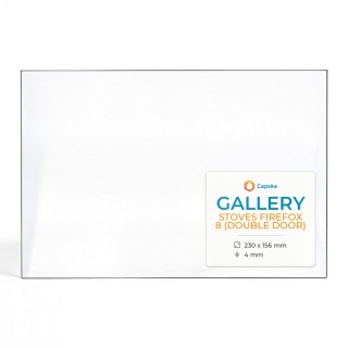 Gallery STOVES FIREFOX 8 (DOUBLE DOOR) Glass Panel - Rectangular Shape