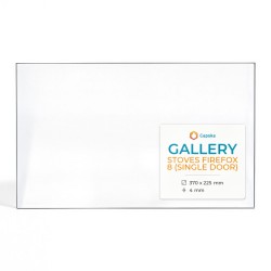 Vitre Gallery STOVES FIREFOX 8 (SINGLE DOOR) - Verre Rectangle pour poêle à bois