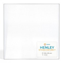 Henley STOVES OXFORD 7 Glas - Rechteck Kaminglas für Kaminofen