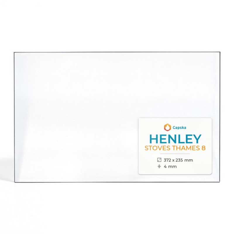 Henley STOVES THAMES 8 Glass - Rectangular Panel for Wood Burning Stove