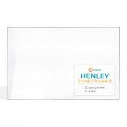 Henley STOVES TOLKA 12 Glas - Rechteck Kaminglas für Kaminofen