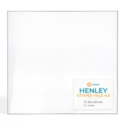 Henley STOVES YALE 4.5 Glas - Rechteck Kaminglas für Kaminofen
