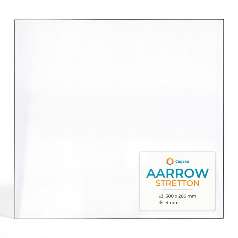 Aarrow STRETTON Glass - Rectangular Panel for Wood Burning Stove