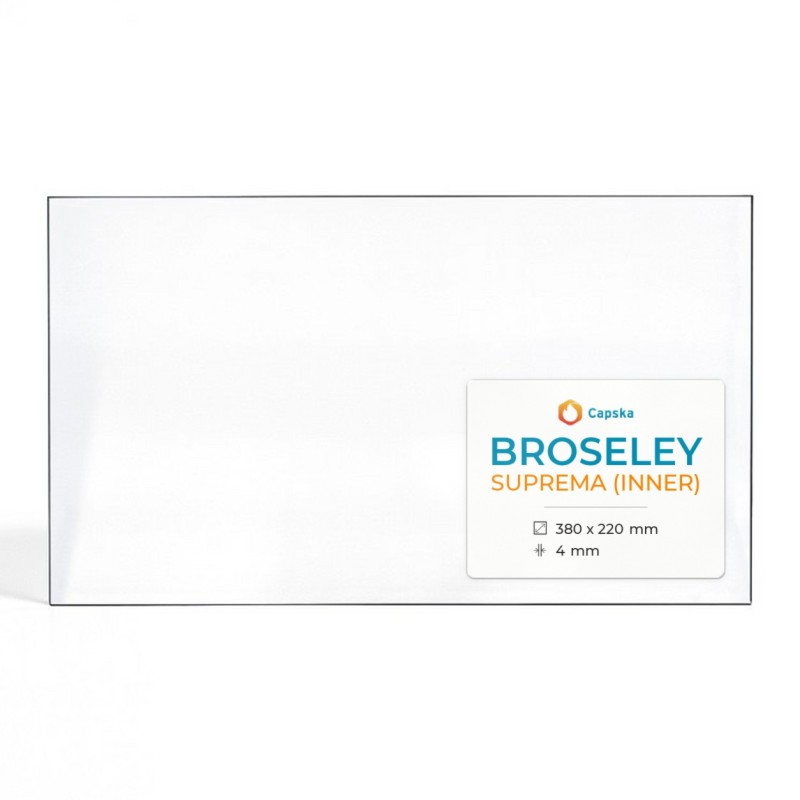 Vitre Broseley SUPREMA (INNER) - Verre Rectangle pour poêle à bois
