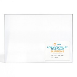 Vitre Robinson Willey Trueflame SUPREME - Verre Rectangle pour poêle à bois