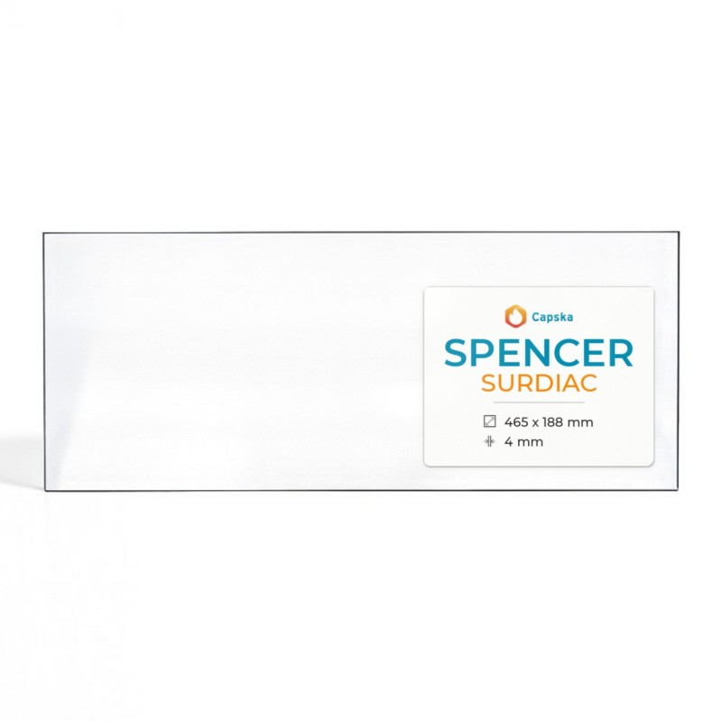 Vitre Spencer SURDIAC - Verre Rectangle pour poêle à bois