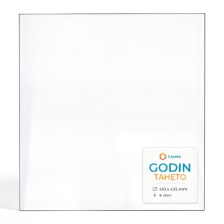 Godin TAHETO Glass - Rectangular Panel for Wood Burning Stove