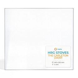 Hrg Stoves THE CARLETON (JA001 Glas - Rechteck Kaminglas für Kaminofen