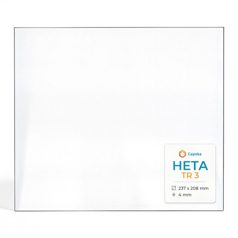 Vitre Heta TR 3 - Verre Rectangle pour poêle à bois
