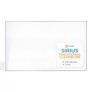 Sirius TRADITIONAL CLEANBURN Glas - Rechteck Kaminglas