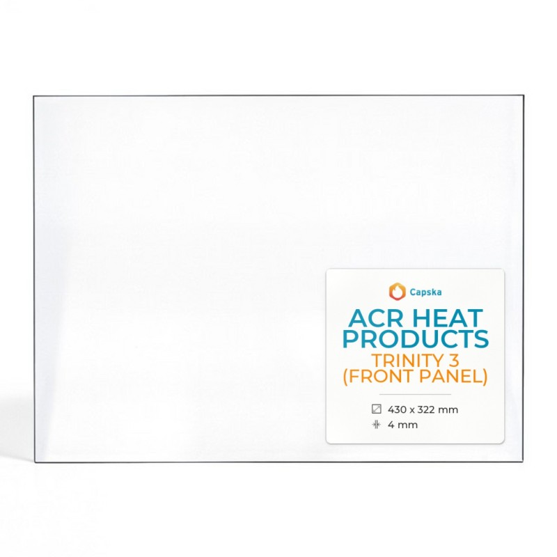 ACR Heat TRINITY 3 Front Panel Glass for Wood Burning Stove