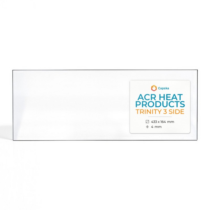Vitre Acr Heat Products TRINITY 3 SIDE - Verre Rectangle pour poêle à bois