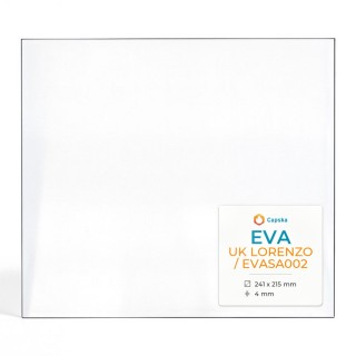 Eva UK LORENZO / EVASA002 Glas - Rechteck Kaminglas für Kaminofen