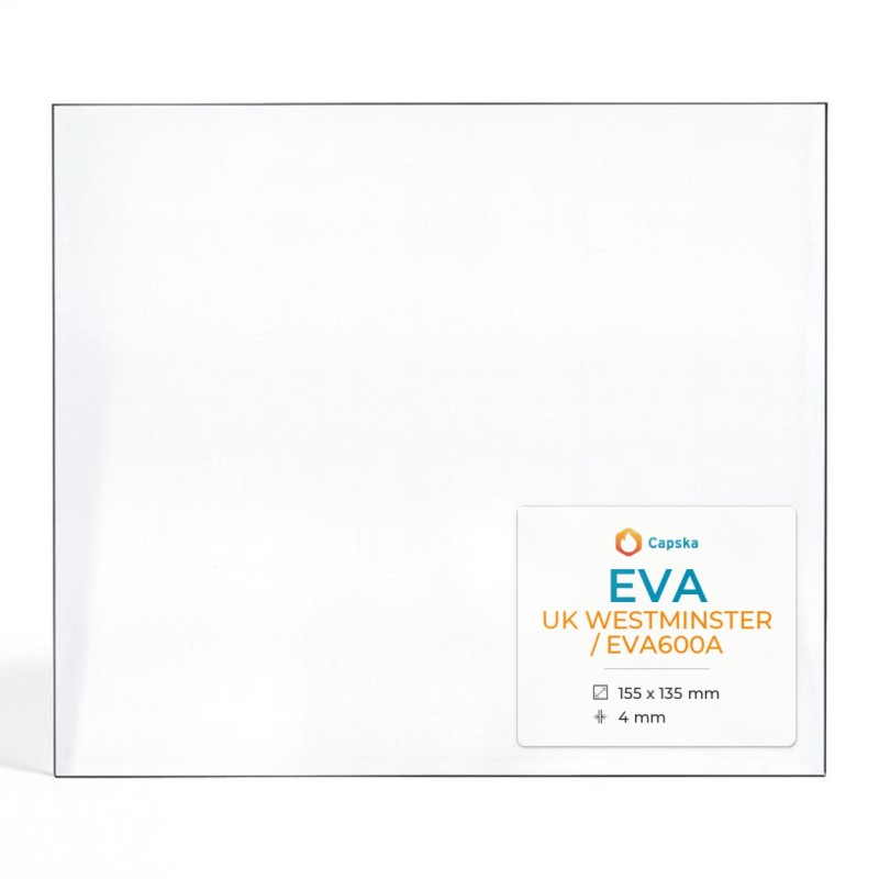 Vitre Eva UK WESTMINSTER / EVA600A - Verre Rectangle pour poêle à bois
