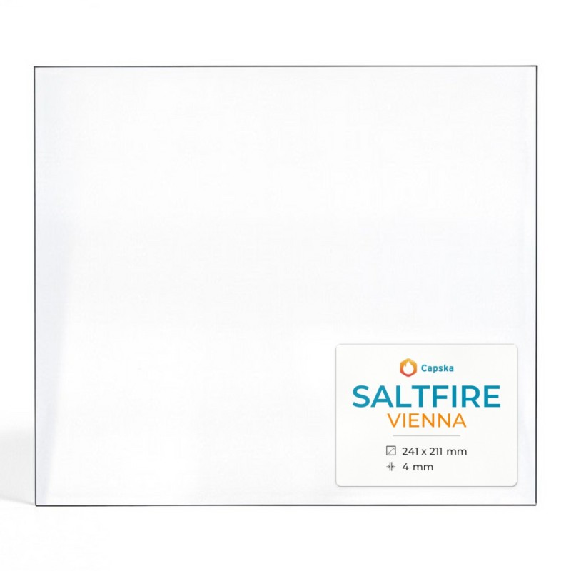 Vitre Saltfire VIENNA - Verre Rectangle pour poêle à bois