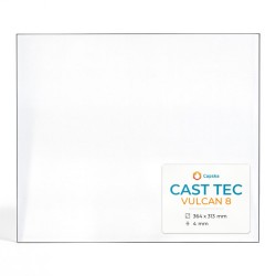 Cast Tec VULCAN 8 Glass - Rectangular glass panel for wood burning stove
