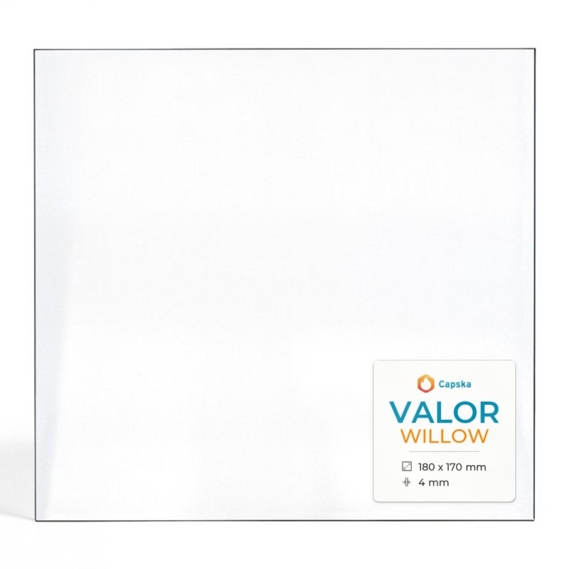 Valor WILLOW Glas - Rechteck Kaminglas für Kaminofen