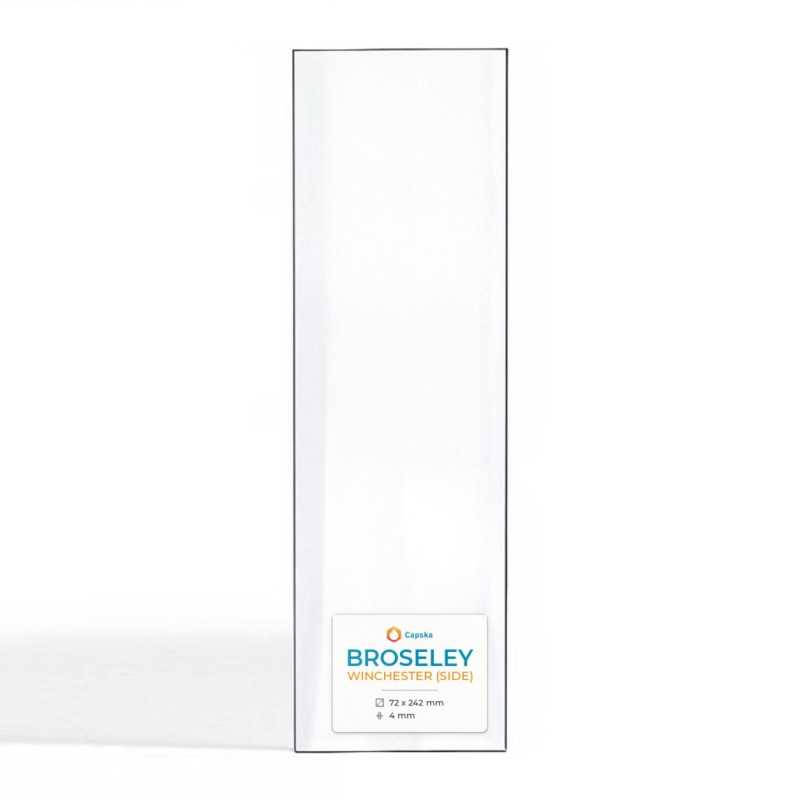 Broseley WINCHESTER (SIDE) Glas - Rechteck Kaminglas für Kaminofen