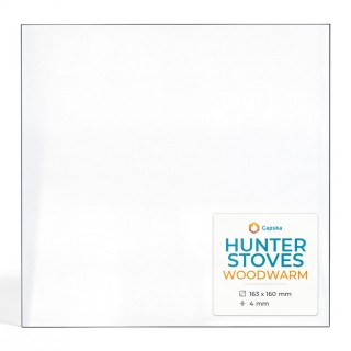 Kaminglas Hunter WOODWARM - Rechteckig, hitzebeständig