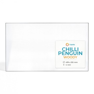 Chilli Penguin WOODY Glass - Rectangular Panel for Wood Burning Stove