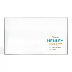 Henley YALE 8KW Glass - Rectangular glass panel for wood burning stove