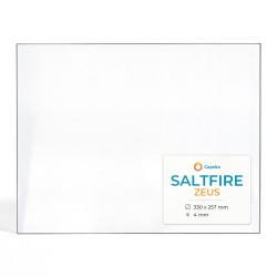 Saltfire ZEUS Glas - Rechteck Kaminglas für Kaminofen