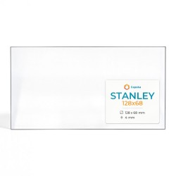 Stanley 128X68 Glass - Rectangular glass panel for wood burning stove