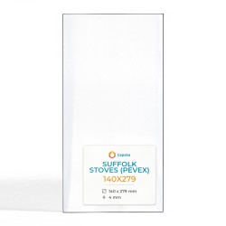 Suffolk Stoves (Pevex) 140X279 Glass - Rectangular glass panel for wood burning stove