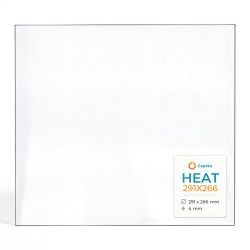 Heat 291X266 Glass - Rectangular glass panel for wood burning stove