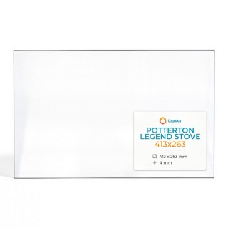 Potterton Legend Stove 413X263 Glass - Rectangular Panel