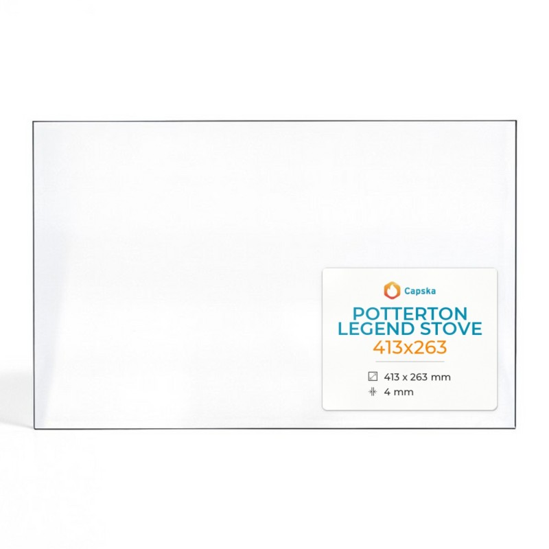 Vitre Potterton Legend Stove 413X263 - Verre Rectangle pour poêle à bois