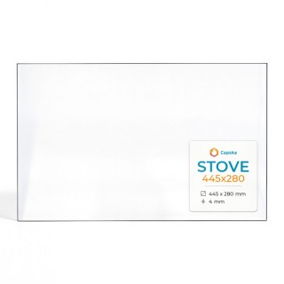 Vitre Stove 445X280 - Verre Rectangle pour poêle à bois