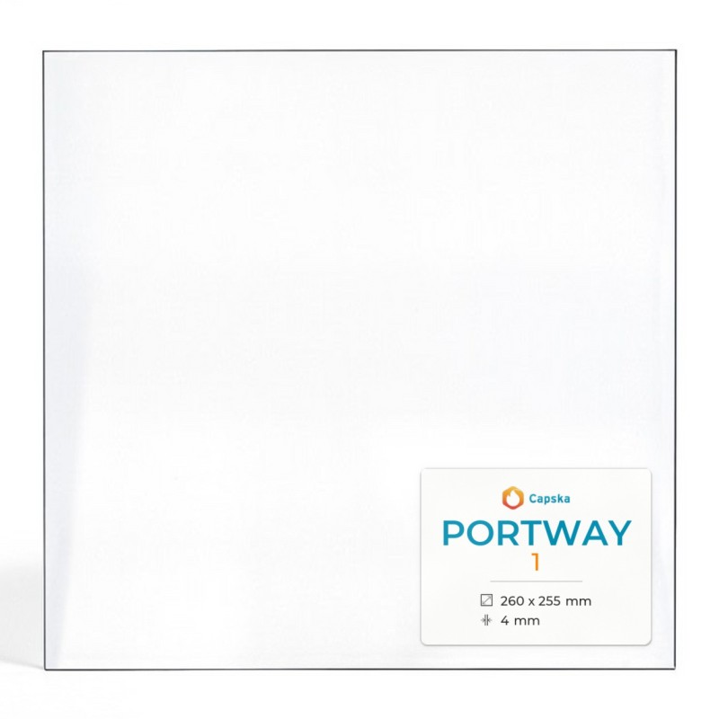 Vitre Portway 1 - Verre Rectangle pour poêle à bois