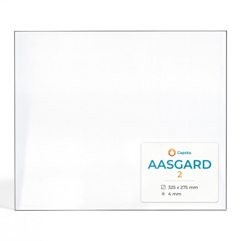 Aasgard 2 Glass - Rectangular Panel for Wood Burning Stove