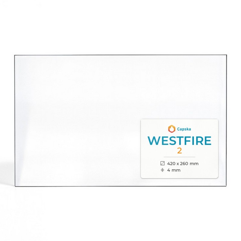 Vetro Westfire 2 - Vetro Rettangolo per stufa a legna
