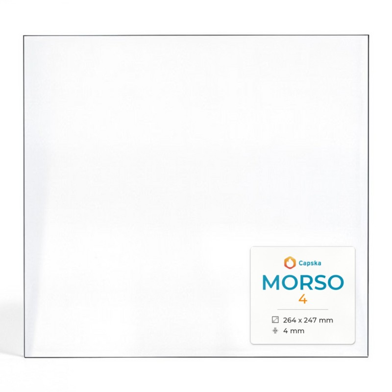 Morso 4 Glas - Rechteck Kaminglas für Kaminofen