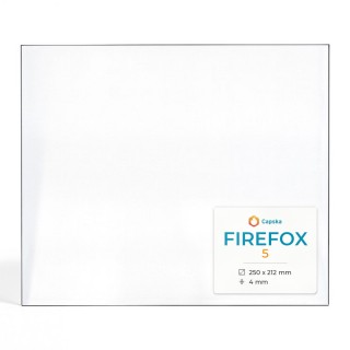 Firefox 5 Glass - Rectangular Panel for Wood Burning Stove