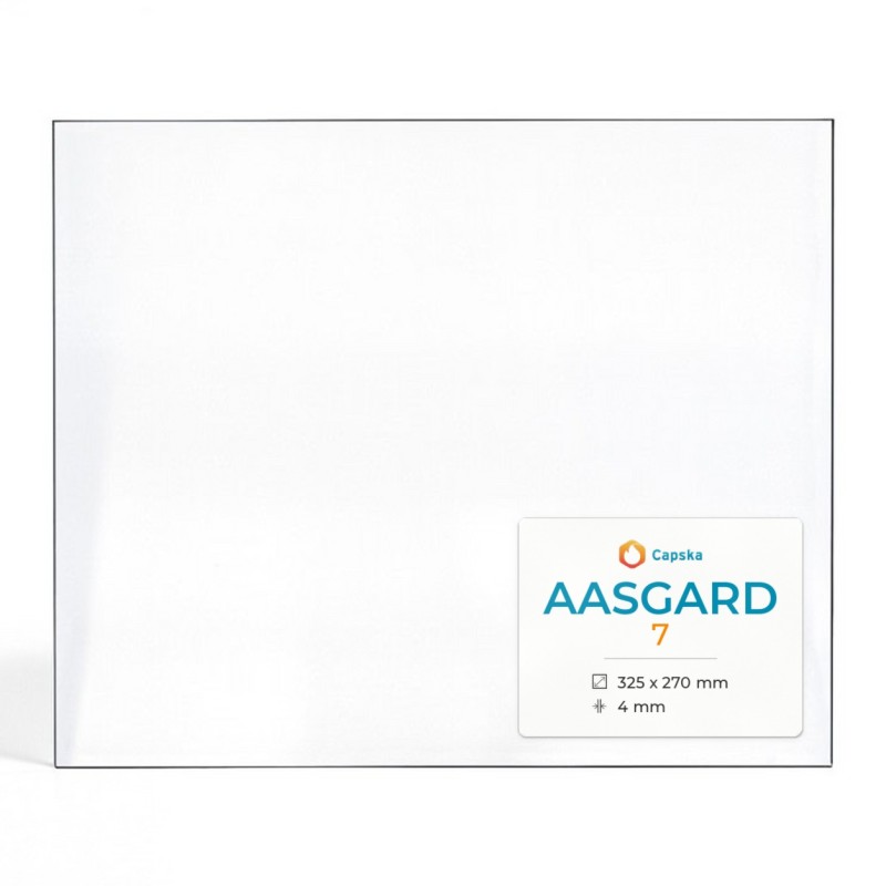 Vitre Aasgard 7 - Verre Rectangle pour poêle à bois