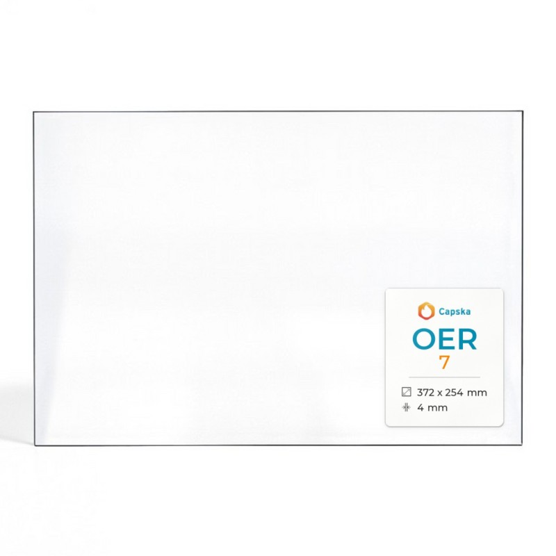 Vitre Oer 7 - Verre Rectangle pour poêle à bois