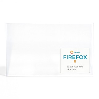 Firefox 8 Glass Panel for Wood Burning Stove - Rectangular Design