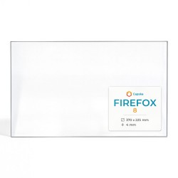 Vitre Firefox 8 - Verre Rectangle pour poêle à bois