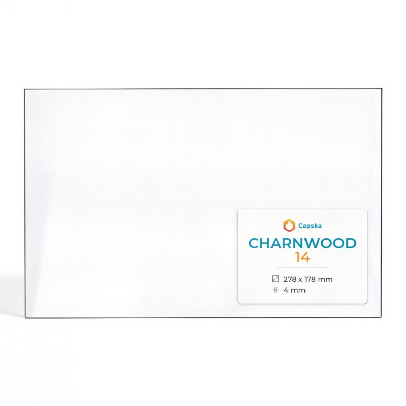 Charnwood 14 Glass - Rectangular Panel for Wood Burning Stove
