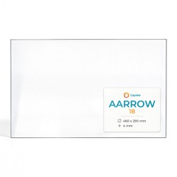 Aarrow 18 Glass - Rectangular glass panel for wood burning stove