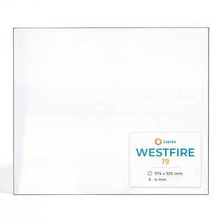 Westfire 19 Glass - Rectangular Panel for Wood Burning Stove