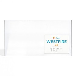 Westfire 32 Glas - Rechteck Kaminglas für Kaminofen