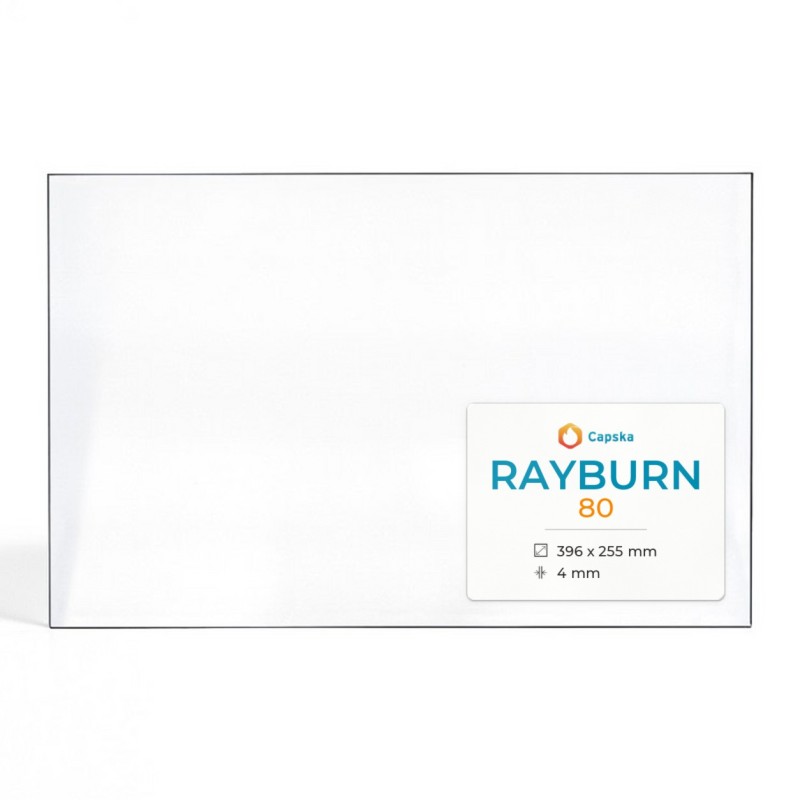 Rayburn 80 Glas - Rechteck Kaminglas für Kaminofen