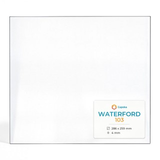 Waterford 103 Glas - Rechteck Kaminglas für Kaminofen