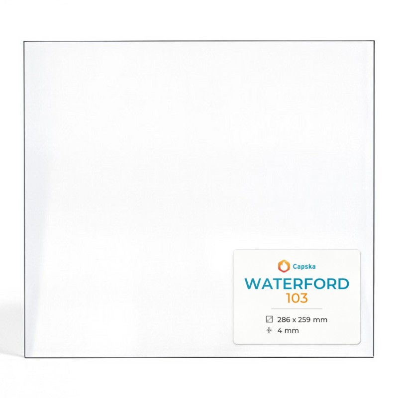Waterford 103 Glass - Rectangular Panel for Wood Burning Stove